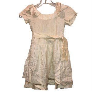 HMW Wiggle Bug Vintage RAW SILK Little Girls formal dress 3